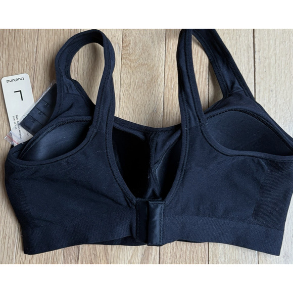 TRUEKIND Daily Comfort Wireless Shaper Bra | Size Large Black with Bra Extender - Picture 4 of 9